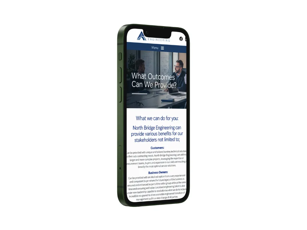 Capability page on the Northbridge Engineering website