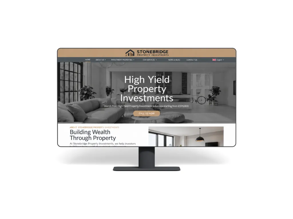 Homepage footer of the Stonebridge Property Investments website